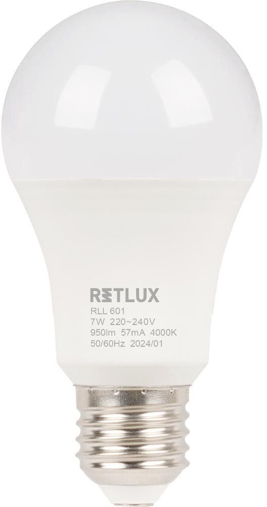 RETLUX RLL 601 A60 E27 bulb 7 W CW D