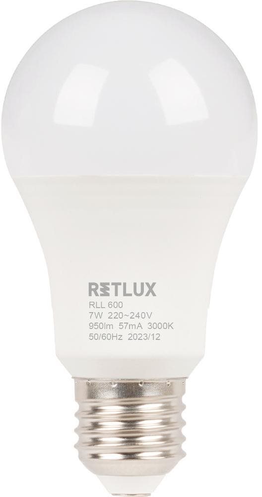 RETLUX RLL 600 A60 E27 bulb 7 W WW D