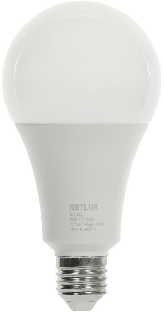 RETLUX RLL 662 A80 E27 bulb 20 W WW D