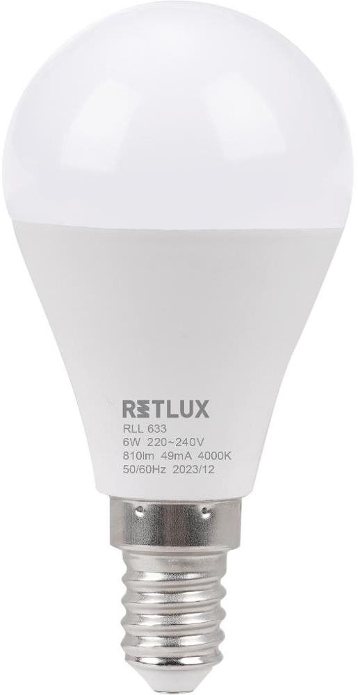 RETLUX RLL 633 G45 E14 miniG 6 W CW D