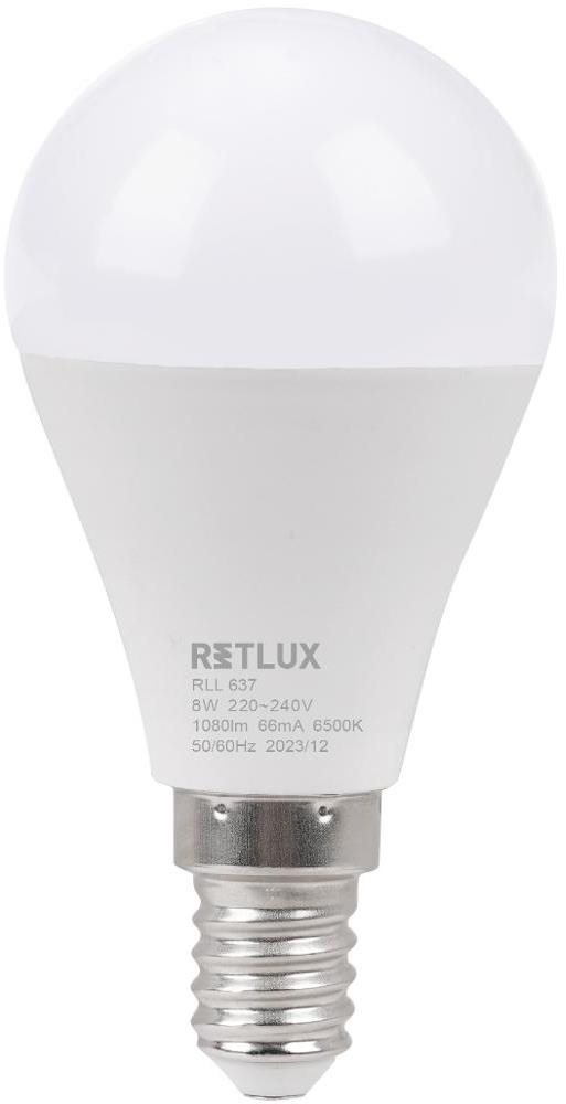 RETLUX RLL 637 G45 E14 miniG 8 W DL D