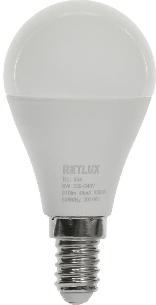 RETLUX RLL 634 G45 E14 miniG 6 W DL D
