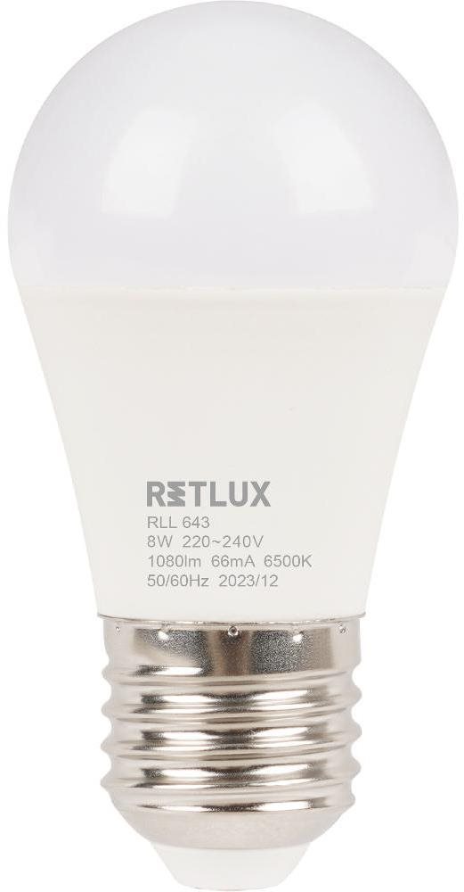 RETLUX RLL 643 G45 E27 miniG 8 W DL D