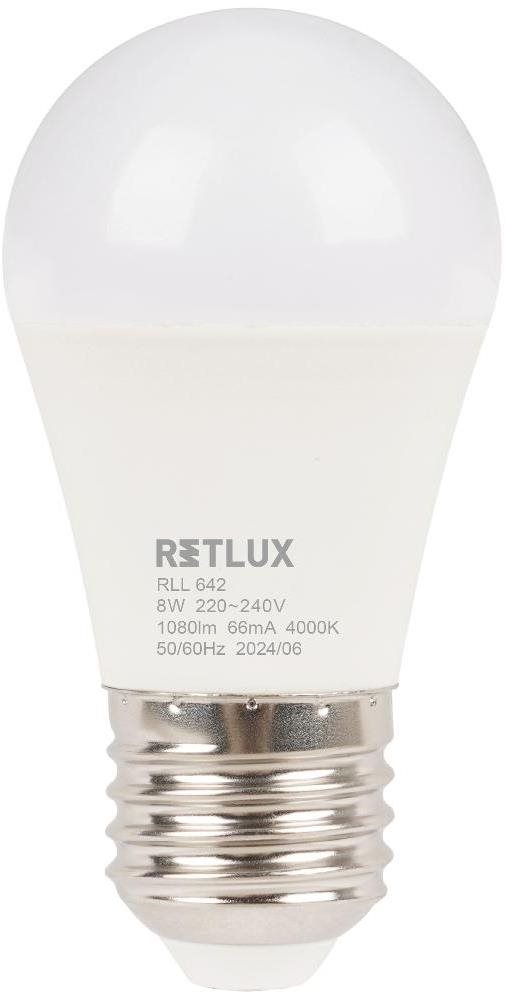 RETLUX RLL 642 G45 E27 miniG 8 W CW D