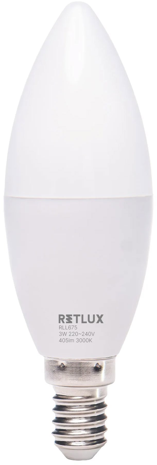 RETLUX RLL 675 C37 E14 sviečka 3 W WW D