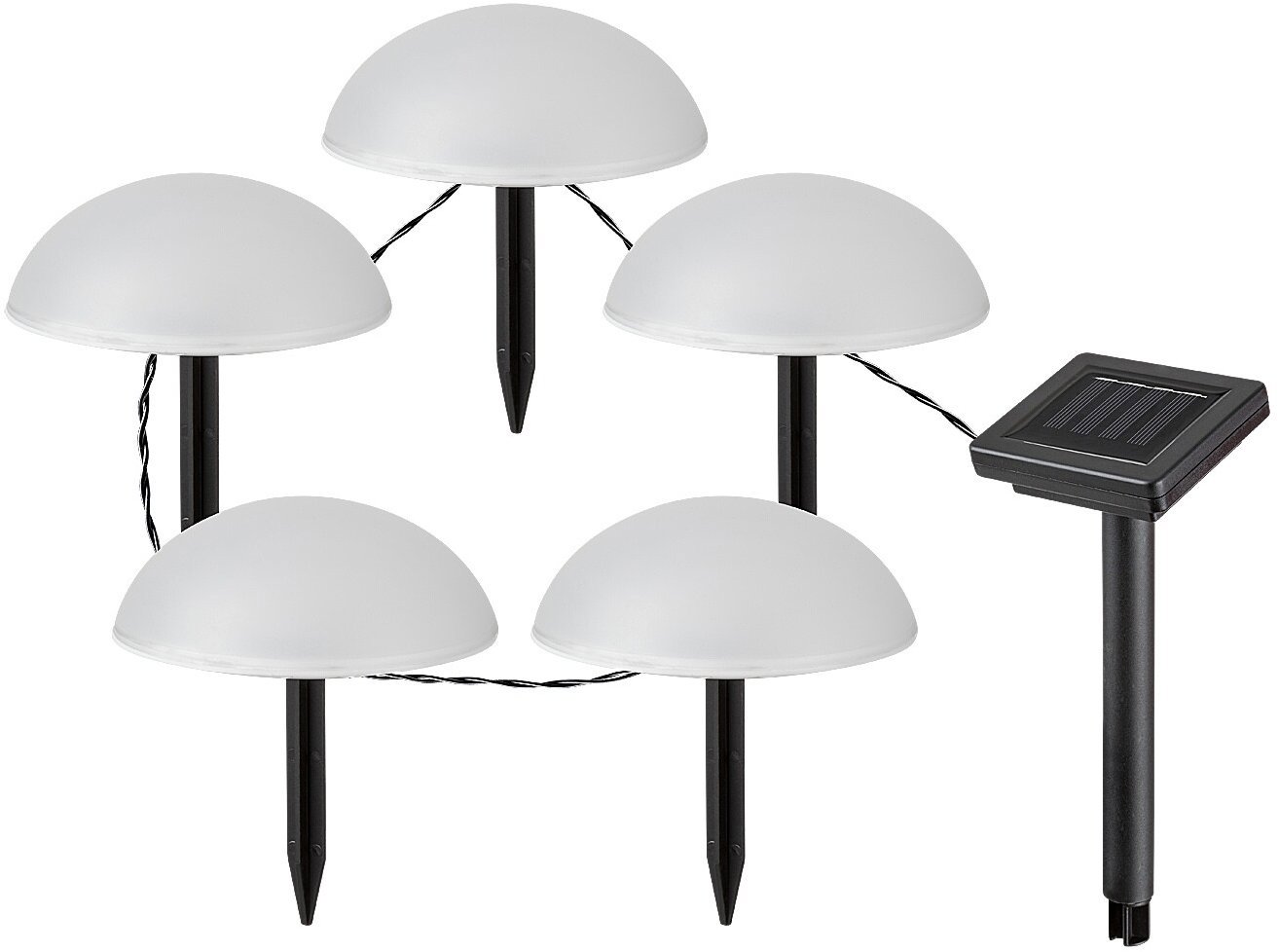 Rabalux Trepio LED Solárne svietidlo 5× LED/0,2 W/1,2 V IP44 600 mAh