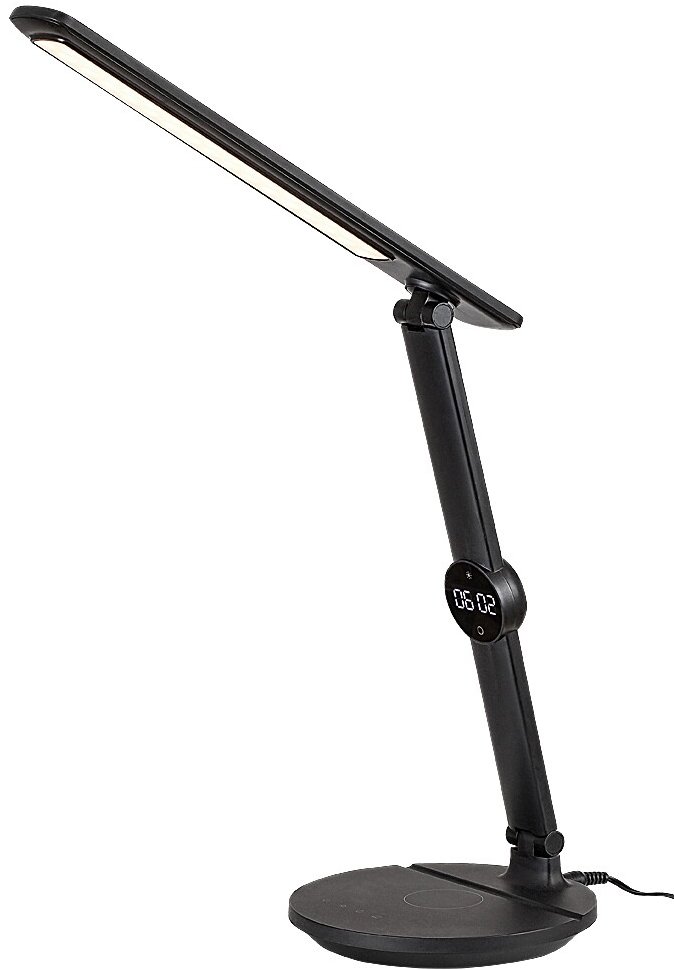 Rabalux Issak LED Stmievateľná dotyková stolná lampa s displejom LED/9 W/230 V 3000/4000/6500K