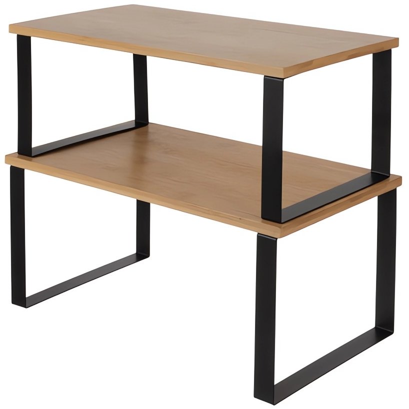 Ruhhy 25661 Bambusové kuchyňské police, sada 2 ks