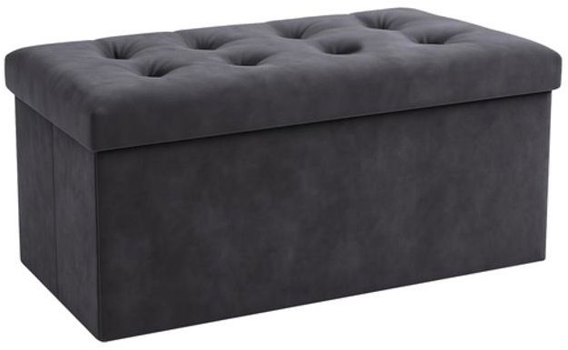 Ruhhy 26130 Taburet s úložným prostorem 76 × 38 × 38 cm, tmavě šedý