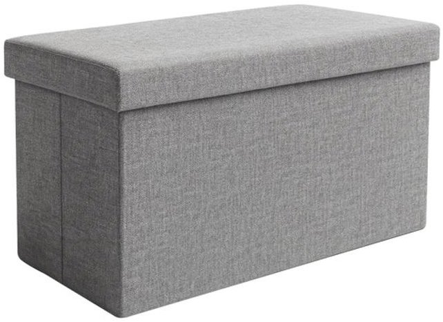 Ruhhy 26131 Taburet s úložným prostorem 76 × 38 × 38 cm, šedý