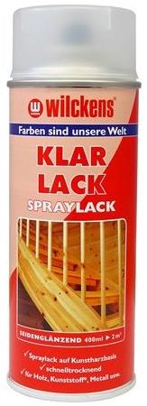 Wilckens Bezfarebný pololesklý lak v spreji Klarlack Seidenglanz Lackspray 400 ml