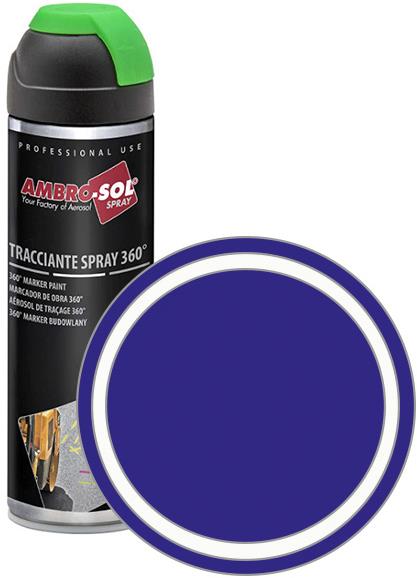 AMBRO-SOL Značkovacia farba v spreji 360° MARKER PAINT 500 ml, modrá