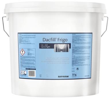 Rust-Oleum Plynotesný & parotesný gumový náter Dacfill Frigo White, biely, 25 kg