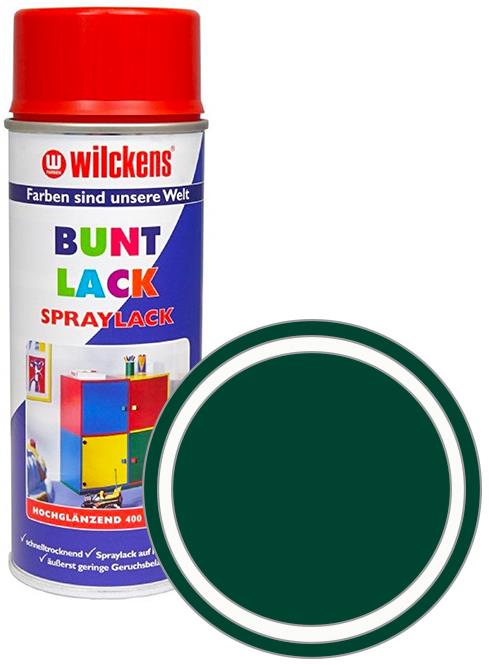 Wilckens Syntetická vrchná farba v spreji vysoký lesk 400 ml zelená, WI.16060500140