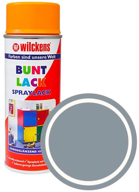 Wilckens Syntetická vrchná farba v spreji pololesk 400 ml sivá, WI.16170100140