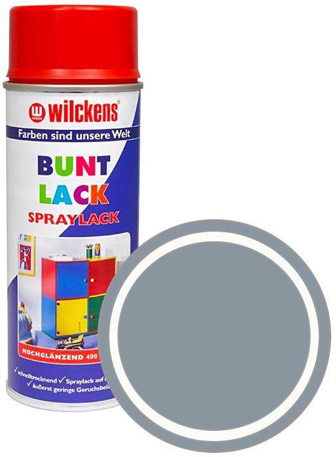 Wilckens Syntetická vrchná farba v spreji vysoký lesk 400 ml sivá, WI.16071100140