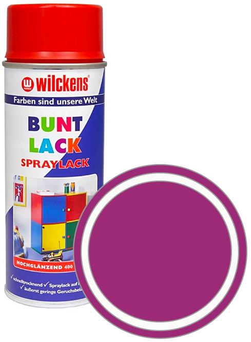 Wilckens Syntetická vrchná farba v spreji vysoký lesk 400 ml fialová, WI.16040600140