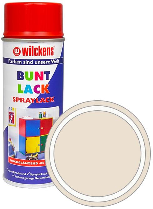 Wilckens Syntetická vrchná farba v spreji vysoký lesk 400 ml biela, WI.16090100140