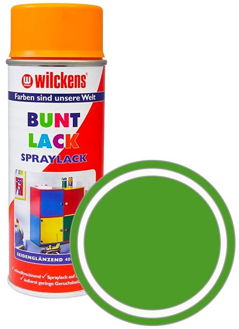 Wilckens Syntetická vrchná farba v spreji pololesk 400 ml zelená, WI.16164000140