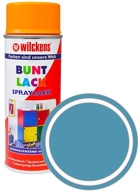 Wilckens Syntetická vrchná farba v spreji pololesk 400 ml modrá, WI.16153000140