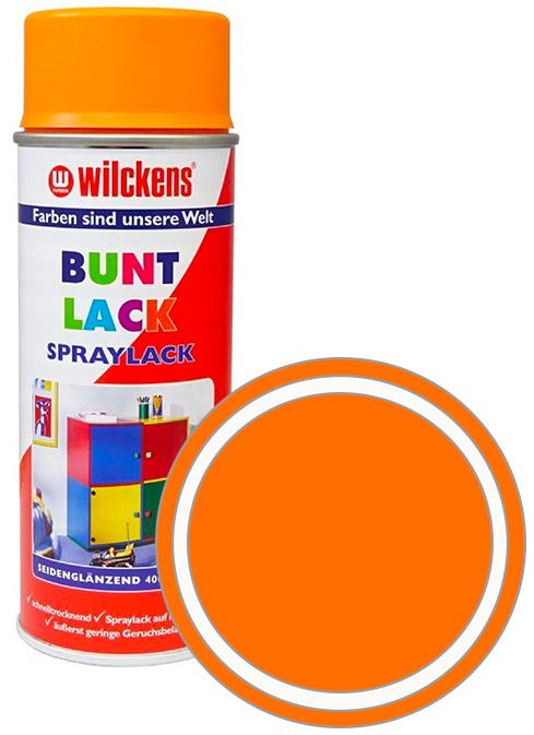 Wilckens Syntetická vrchná farba v spreji pololesk 400 ml oranžová, WI.16120300140