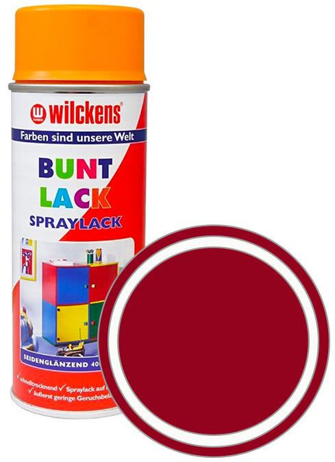 Wilckens Syntetická vrchná farba v spreji pololesk 400 ml červená, WI.16130300140
