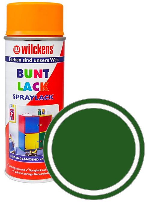 Wilckens Syntetická vrchná farba v spreji pololesk 400 ml, zelená, WI.16160000140
