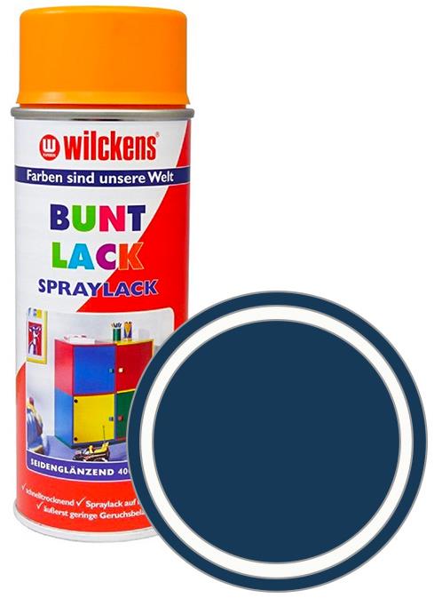 Wilckens Syntetická vrchná farba v spreji pololesk 400 ml modrá, WI.16150300140
