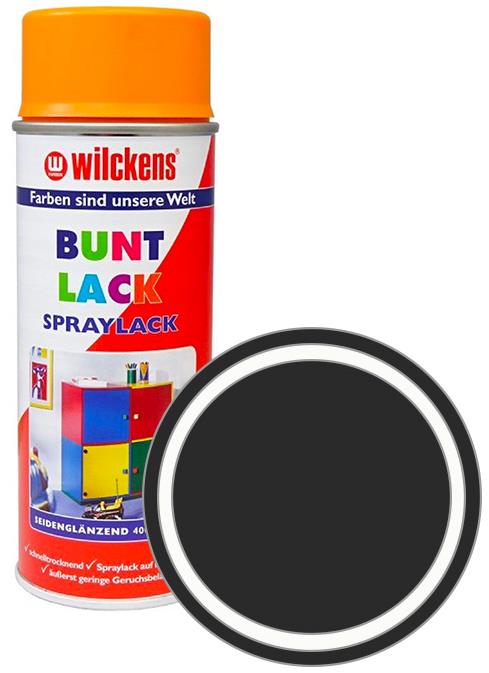 Wilckens Syntetická vrchná farba v spreji pololesk 400 ml čierna, WI.16190500140