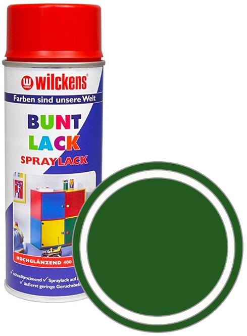 Wilckens Syntetická vrchná farba v spreji vysoký lesk 400 ml zelená, WI.16060000140