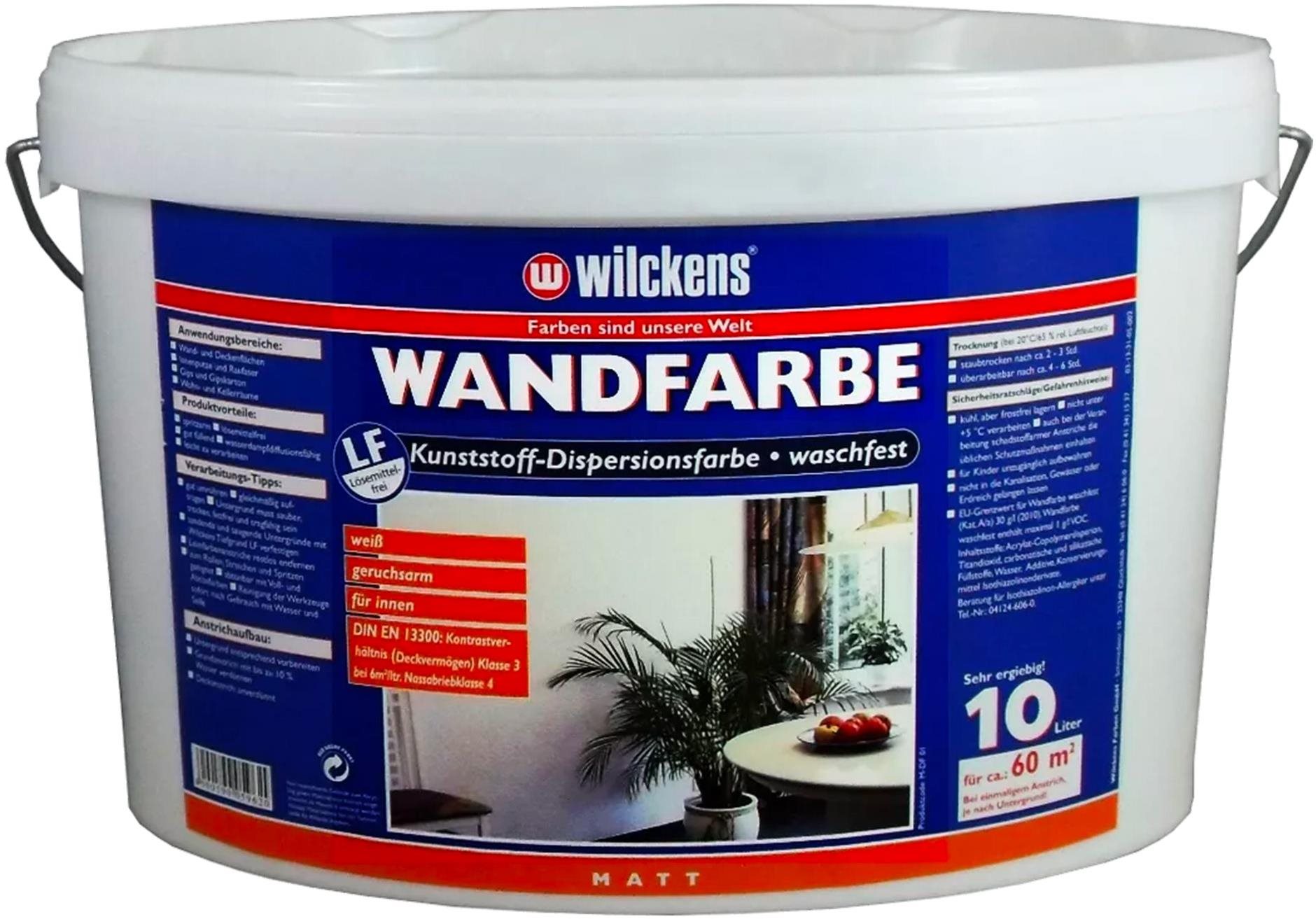 Wilckens Biela umývateľná farba na steny a stropy 2,5 l Waschfeste Wandfarbe