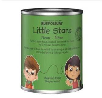 Rust-Oleum Certifikovaná neónová farba do detskej izby Little Stars, zelená