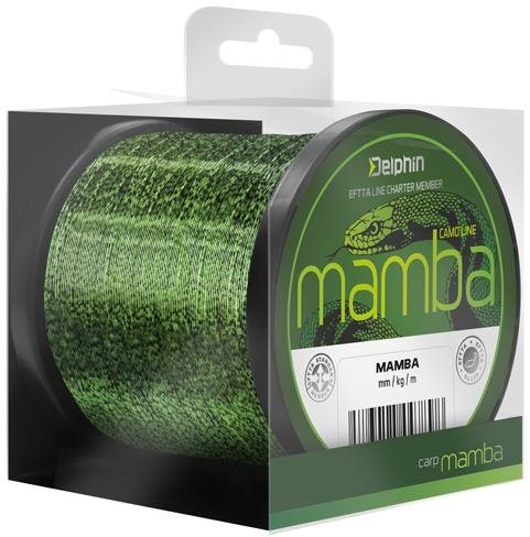 Delphin Mamba Carp Kamufláž 600 m 0,30 mm 7 kg
