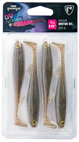 FOX Rage Slick Shad Ultra UV 11 cm Motor Oil 4 ks