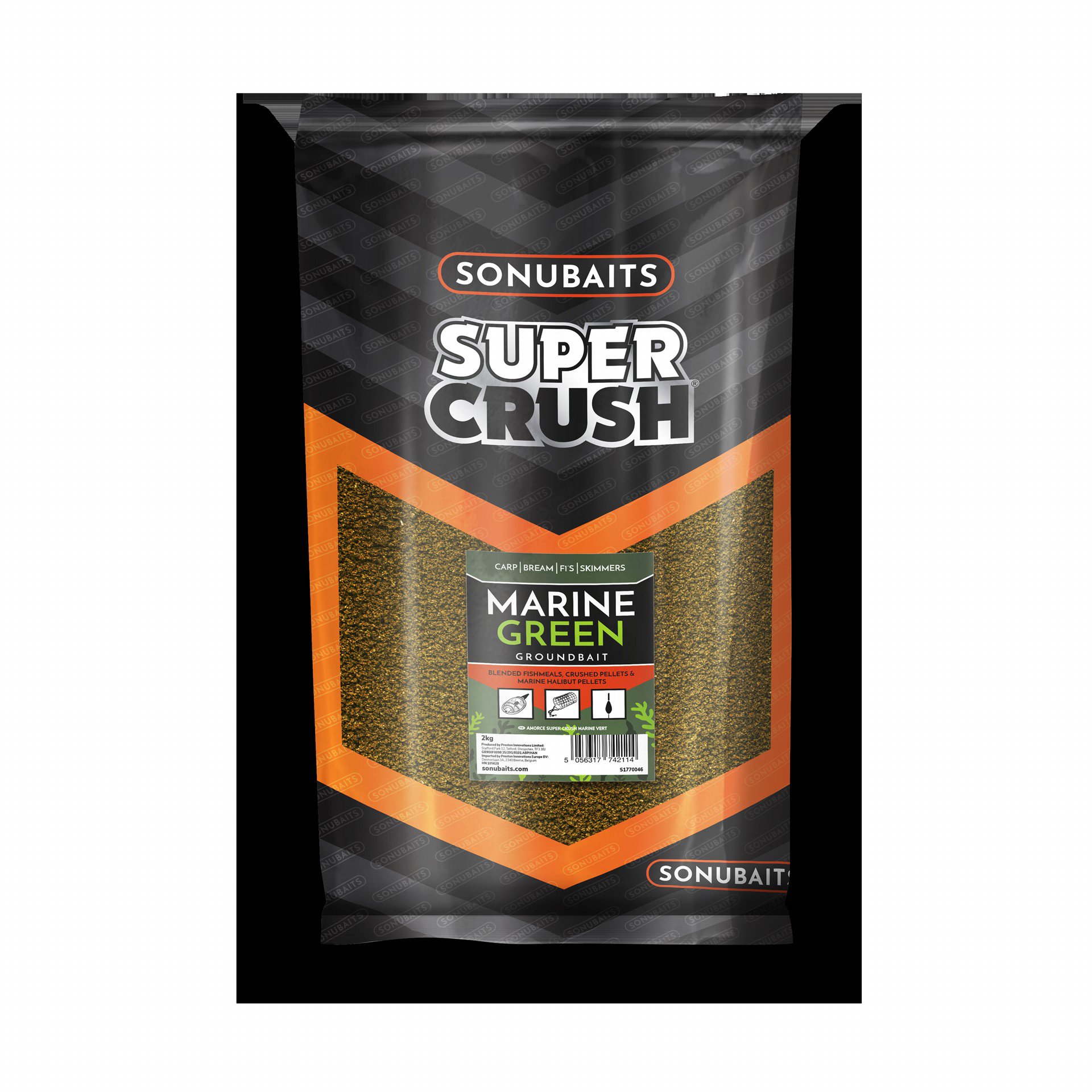 Sonubaits Vnadiaca zmes Supercrush Marine Green 2 kg