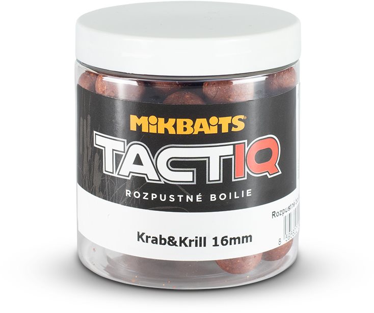 Mikbaits TactiQ rozpustné boilie Krab & Krill 16 mm 250 ml