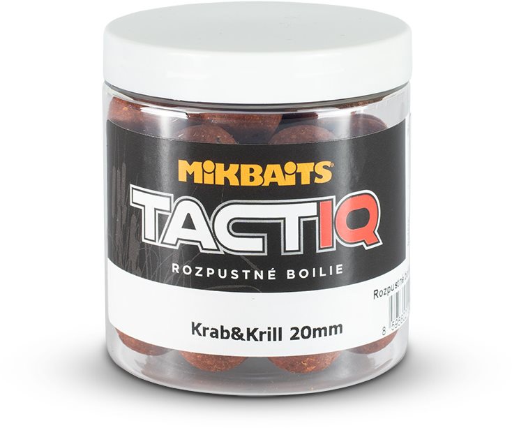 Mikbaits TactiQ rozpustné boilie Krab & Krill 20 mm 250 ml