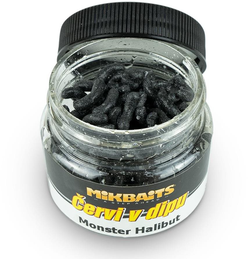 Mikbaits Červy v dipe Monster Halibut 50 ml