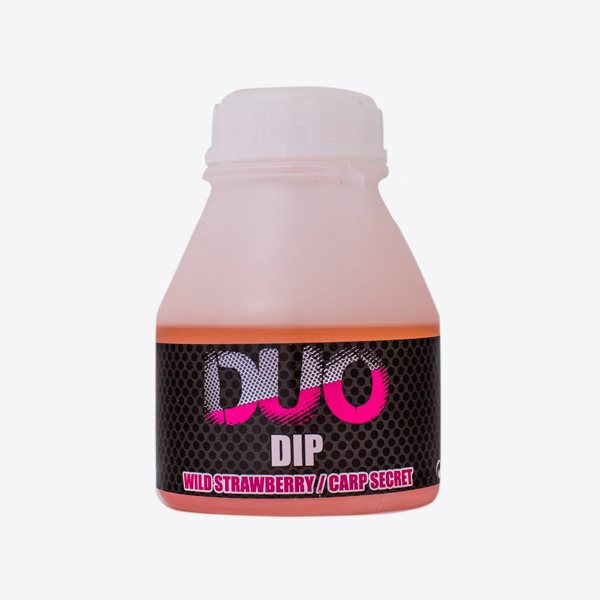 LK Baits Dip DUO X-Tra Wild Strawberry/Carp Secret 200 ml