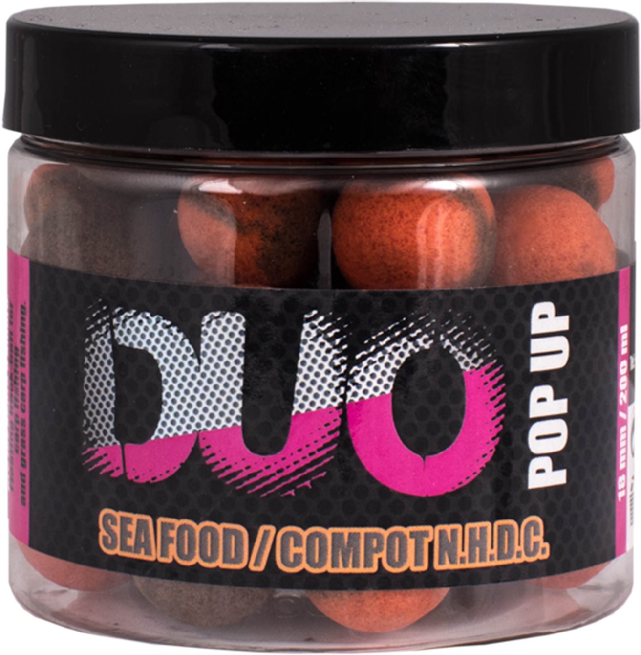 LK Baits Pop-Up DUO X-Tra Sea Food/Compot NHDC 18 mm 200 ml