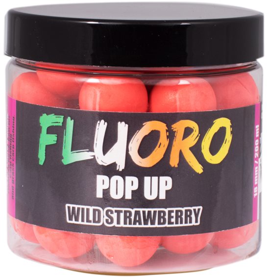 LK Baits Pop-Up Fluoro Wild Strawberry 18 mm 200 ml