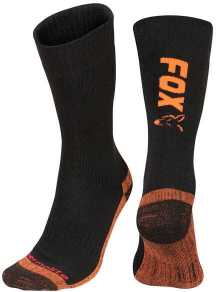 FOX Black/Orange Thermolite Long Sock veľkosť 40 – 43