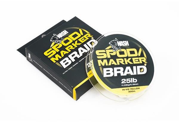 Nash Spod and Marker Braid Hi-Viz Yellow 0,18 mm 25 lb 11,3 kg 300 m