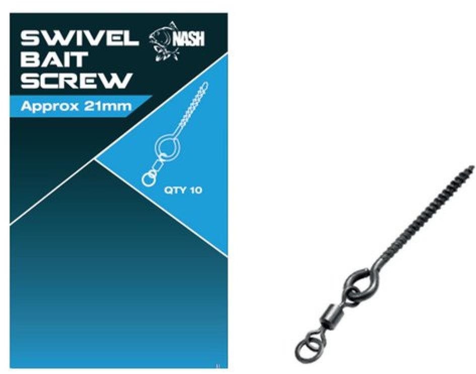 Nash Swivel Bait Screw 21 mm 10 ks