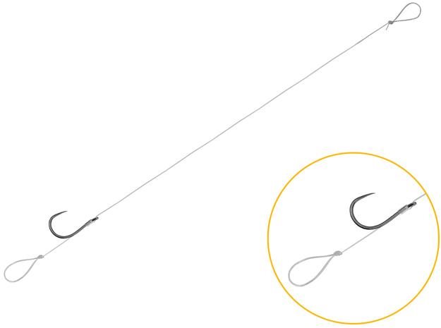 Delphin Feederový nadväzec FLR Loop Veľkosť 6 0,22 mm 8 cm 6 ks
