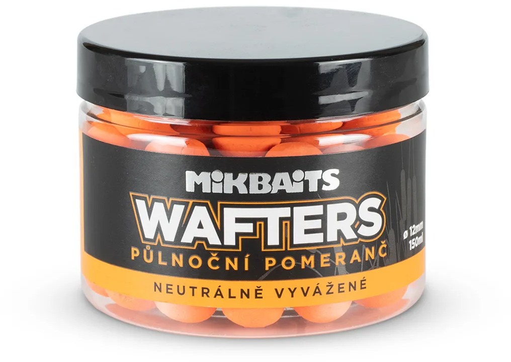 Mikbaits Wafters neutrálne vyvážené Polnočný pomaranč 12 mm 150 ml