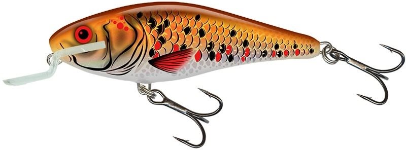Salmo Executor Shallow Runner 12cm 33 g Holographic Golden Back
