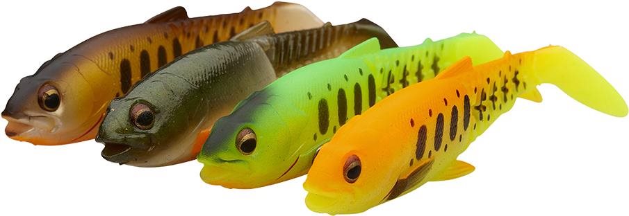 Savage Gear Craft Cannibal Paddletail 12,5 cm 20 g Dark Water Mix 4 ks