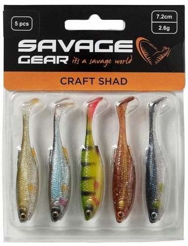 Savage Gear Craft Shad 8,8 cm 4,6 g Clear Water Mix 5 ks