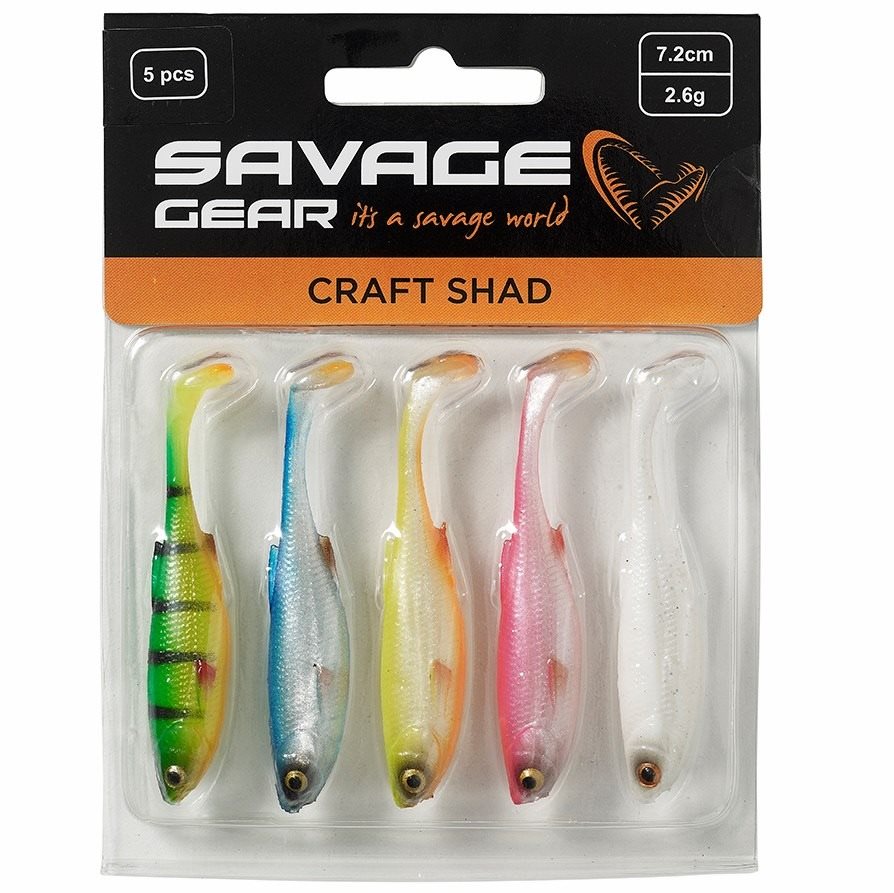 Savage Gear Craft Shad 8,8 cm 4,6 g Dark Water Mix 5 ks
